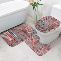 Aotearoa Kowhaiwhai Taniko Patchwork Motifs Bathroom Set - Polynesian Pride