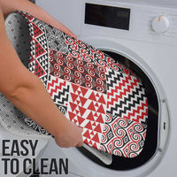 Aotearoa Kowhaiwhai Taniko Patchwork Motifs Bathroom Set - Polynesian Pride