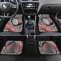 Aotearoa Maori Rugby Tribal Tattoo Car Mats Kowhaiwhai Taniko Patchwork Motifs