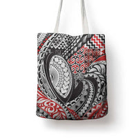 Aotearoa Maori Rugby Tribal Tattoo Tote Bag Kowhaiwhai Taniko Patchwork Motifs - Polynesian Pride