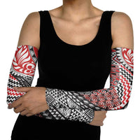Aotearoa Maori Tribal Tattoo Arm Sleeves Kowhaiwhai Taniko Patchwork Motifs - Polynesian Pride
