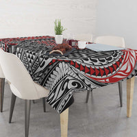 Aotearoa Maori Tribal Tattoo Tablecloth Kowhaiwhai Taniko Patchwork Motifs
