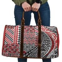 Aotearoa Maori Tribal Tattoo Travel Bag Kowhaiwhai Taniko Patchwork Motifs - Polynesian Pride