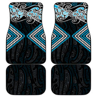Blue Aotearoa Tukutuku Manawa Tapu Car Mats Ta Moko Toi Maori