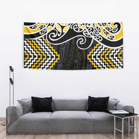 Gold Aotearoa Tukutuku Manawa Tapu Tapestry Ta Moko Toi Maori