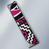 Pink Aotearoa Tukutuku Manawa Tapu Auto Sun Shade Ta Moko Toi Maori LT9 - Polynesian Pride