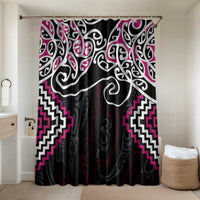 Pink Aotearoa Tukutuku Manawa Tapu Bathroom Set Ta Moko Toi Maori - Polynesian Pride