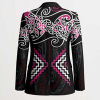 Pink Aotearoa Tukutuku Manawa Tapu Blazer Ta Moko Toi Maori - Polynesian Pride