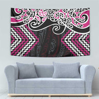 Pink Aotearoa Tukutuku Manawa Tapu Tapestry Ta Moko Toi Maori
