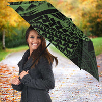 Green Couple Dolphins Maori Polynesian Style Umbrella - Polynesian Pride