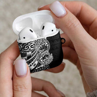 White Couple Dolphins Maori Polynesian Style AirPods Case - Polynesian Pride