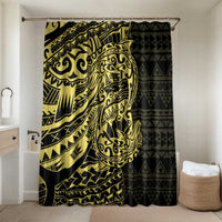 Yellow Couple Dolphins Maori Polynesian Style Bathroom Set - Polynesian Pride