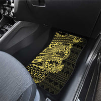 Yellow Couple Dolphins Maori Polynesian Style Car Mats