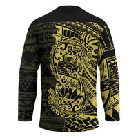 Yellow Couple Dolphins Maori Polynesian Style Hockey Jersey - Polynesian Pride