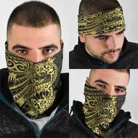 Yellow Couple Dolphins Maori Polynesian Style Neck Gaiter - Polynesian Pride