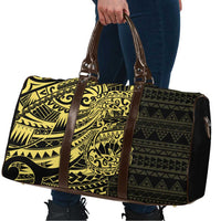 Yellow Couple Dolphins Maori Polynesian Style Travel Bag - Polynesian Pride