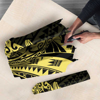 Yellow Couple Dolphins Maori Polynesian Style Umbrella - Polynesian Pride
