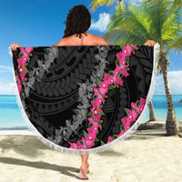 Guam Bougainvillea Lei Beach Blanket Chamorro Tribal Pattern