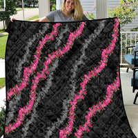 Guam Bougainvillea Lei Quilt Chamorro Tribal Pattern