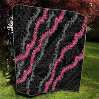 Guam Bougainvillea Lei Quilt Chamorro Tribal Pattern