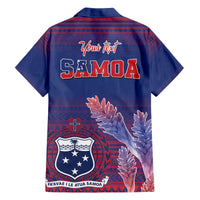 Custom Samoa 1962 Independence Day Custom Family Matching Tank Maxi Dress and Hawaiian Shirt Manuia le Aso Tuto'atasi Ula Nifo Blue Art