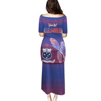 Custom Samoa 1962 Independence Day Custom Puletasi Manuia le Aso Tuto'atasi Ula Nifo Blue Art LT9 - Polynesian Pride