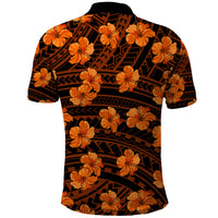 Polynesian Pride Hawaii Style With Hibiscus Polo Shirt Gold LT9 - Polynesian Pride