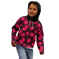 Polynesian Pride Hawaii Style With Hibiscus Kid Hoodie Pink LT9 - Polynesian Pride