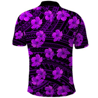 Polynesian Pride Hawaii Style With Hibiscus Polo Shirt Purple LT9 - Polynesian Pride