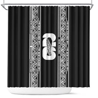 New Zealand Football White Fern Supporter Shower Curtain