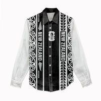Custom New Zealand Football White Fern Supporter Women Casual Shirt LT9 - Polynesian Pride