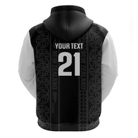 Custom New Zealand Football White Fern Supporter Zip Hoodie LT9 - Polynesian Pride