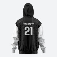 Custom New Zealand Football White Fern Supporter Zip Hoodie LT9 - Polynesian Pride