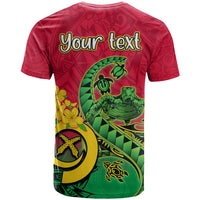 Custom Vanuatu Islands T Shirt Polynesian Tattoo and Sea Turtle LT9 - Polynesian Pride