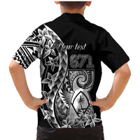 671 Guam Personalised Family Matching Mermaid Dress and Hawaiian Shirt Latte Stone Tribal LT9 - Polynesian Pride