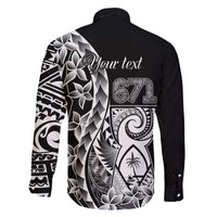 671 Guam Personalised Family Matching Mermaid Dress and Hawaiian Shirt Latte Stone Tribal LT9 - Polynesian Pride