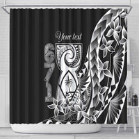 671 Guam Personalised Shower Curtain Latte Stone Tribal