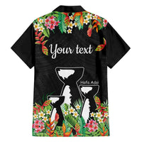 671 Guam Personalised Family Matching Puletasi and Hawaiian Shirt Latte Stone and Tropical Flowers LT9 - Polynesian Pride