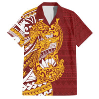 Couple Dolphins Maori Motif Family Matching Off The Shoulder Long Sleeve Dress and Hawaiian Shirt - Polynesian Pride