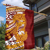 Couple Dolphins Maori Motif Garden Flag - Polynesian Pride