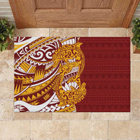 Couple Dolphins Maori Motif Rubber Doormat - Polynesian Pride
