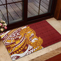 Couple Dolphins Maori Motif Rubber Doormat - Polynesian Pride