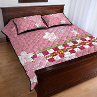 Japanese Asanoha Pattern Quilt Bed Set Charm Against Evil Spirits - Polynesian Pride