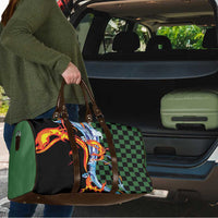 Japanese Asanoha Pattern Travel Bag Sun Flame Slayer Dragon Hinokami Kagura Spirit - Polynesian Pride
