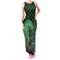 Japanese Asanoha Pattern Family Matching Tank Maxi Dress and Hawaiian Shirt Water Breathing Slayer Dragon - Polynesian Pride