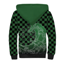 Japanese Asanoha Pattern Sherpa Hoodie Water Breathing Slayer Dragon - Polynesian Pride