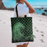 Japanese Asanoha Pattern Tote Bag Water Breathing Slayer Dragon - Polynesian Pride