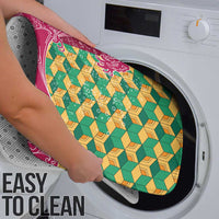 Japanese Bishamon-Kikkou Pattern Bathroom Set Water Pillar Silent River Flow - Polynesian Pride