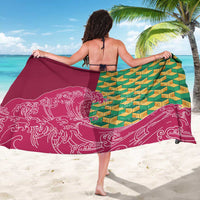 Japanese Bishamon-Kikkou Pattern Sarong Water Pillar Silent River Flow - Polynesian Pride