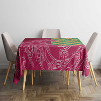 Japanese Bishamon-Kikkou Pattern Tablecloth Water Pillar Silent River Flow - Polynesian Pride